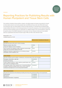 The Reporting Practices Checklist